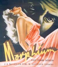 Filmplakat des Films Morphium (Morfin, DK 1946, R: Johan Jacobsen), Entwurf: Heinz Nacken