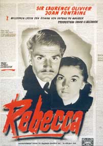 Filmplakat des Films Rebecca (Rebecca, USA 1940, R: Alfred Hitchcock), Entwurf: Heinz Nacken